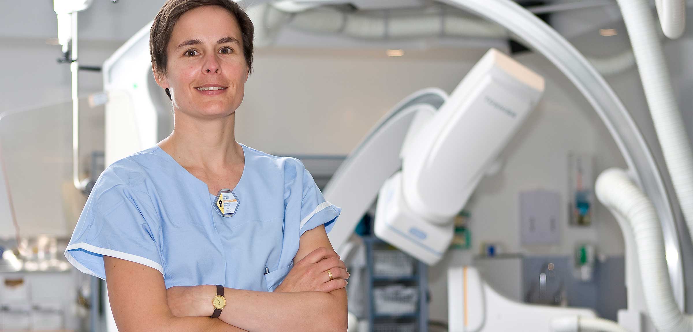 Professor Gemma Figtree in hospital environment